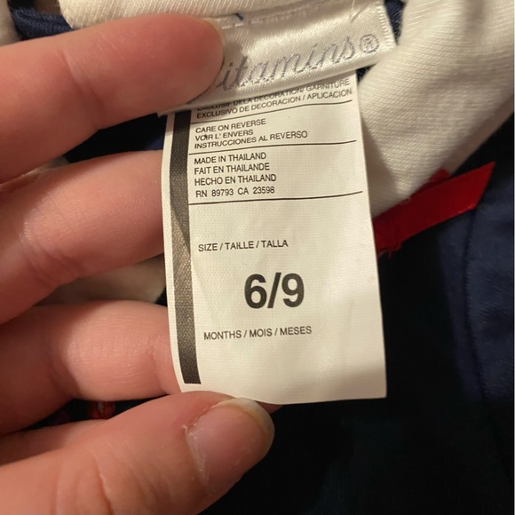 Vitamins Baby Kids Outfit One Piece Floral Jumpsuit Hat Beret Set Size 6/9 Bows - Picture 5 of 5